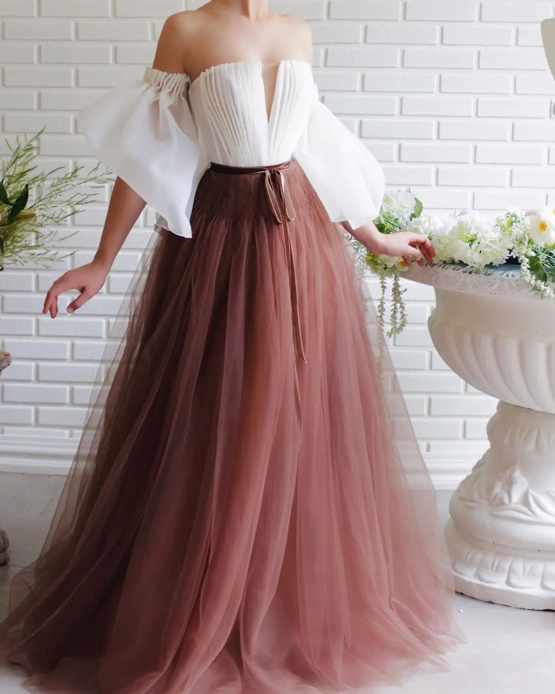 simple off the shoulder prom dress