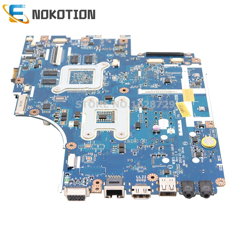NOKOTION NEW71 LA-5893P MBRDP02001 MBBRB02001 для acer aspire 5742 5742G материнская плата ноутбука HM55 DDR3 GT540M 1GB Процессор