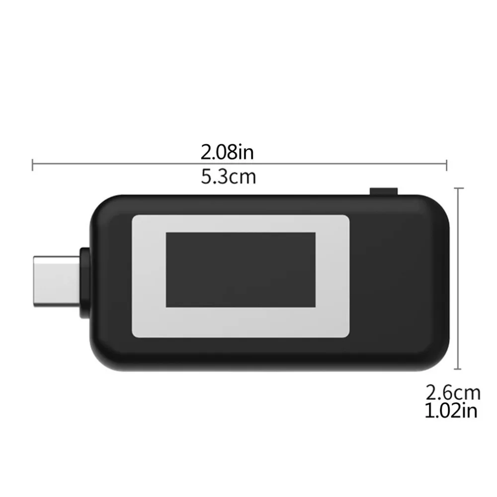 Тип usb-C ЖК-дисплей вольтметр тестер DC4-30V 0-5.1A Амперметр Напряжение измеритель тока, для батареи зарядки измерения кабеля