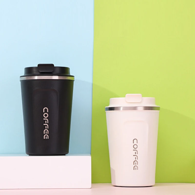 Термос из нержавеющей стали, чашка для воды, кружка из нержавеющей стали, бутылка для путешествий, 380 мл/510 мл, модная кофейная кружка, посуда