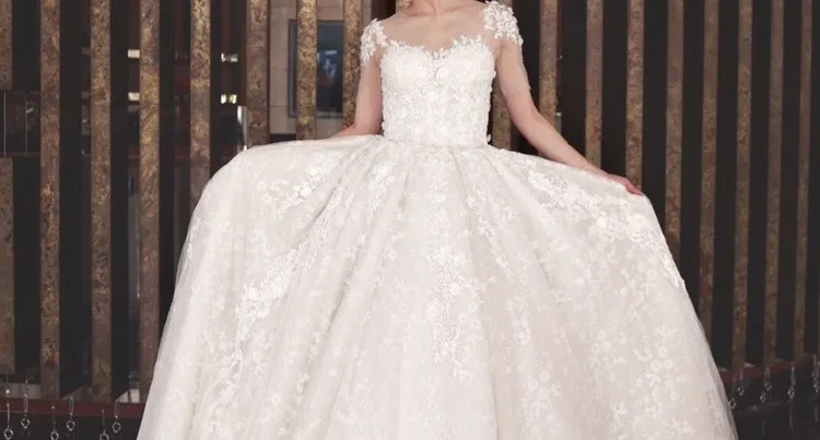 Роскошное бальное платье с аппликацией, реальное изображение, Vestido De Noiva,, сексуальное винтажное кружевное бальное платье с коротким рукавом, платья для матери невесты