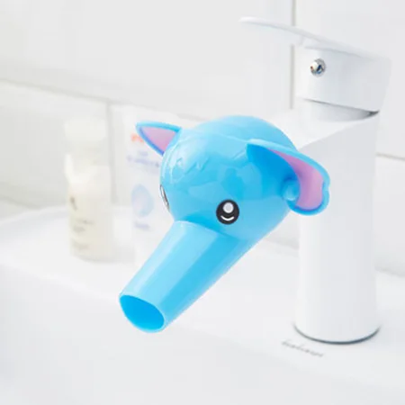 Детская ручная стирка помощник кран расширитель мультфильм Животные вода игрушки вода игра утка для детской ванны игрушки для детей Gfits - Цвет: Blue