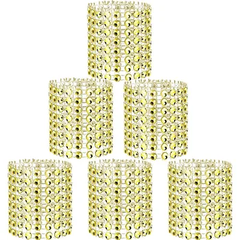 

150 Pcs Napkin Ring, Rhinestone Napkin Ring, Suitable for Wedding Party Banquet Dinner or Holiday Party Family Party, Reception