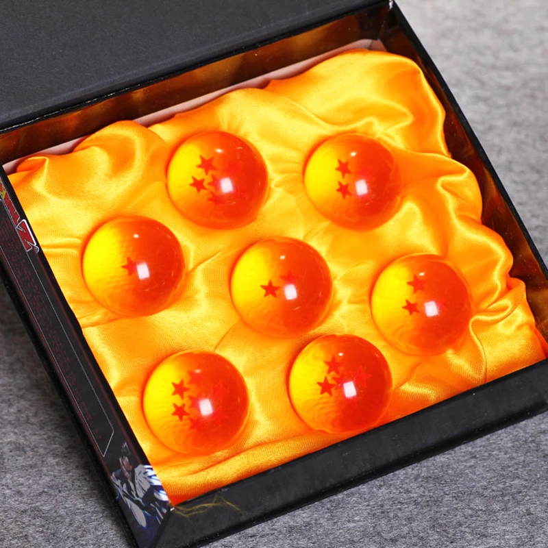 

7pcs Dragon Ball Z Anime 1-7 Stars Crystal Ball Dragon Balls Acrylic Diameter no Box 4cm 7cm Action Figure Model Doll Toys Gift