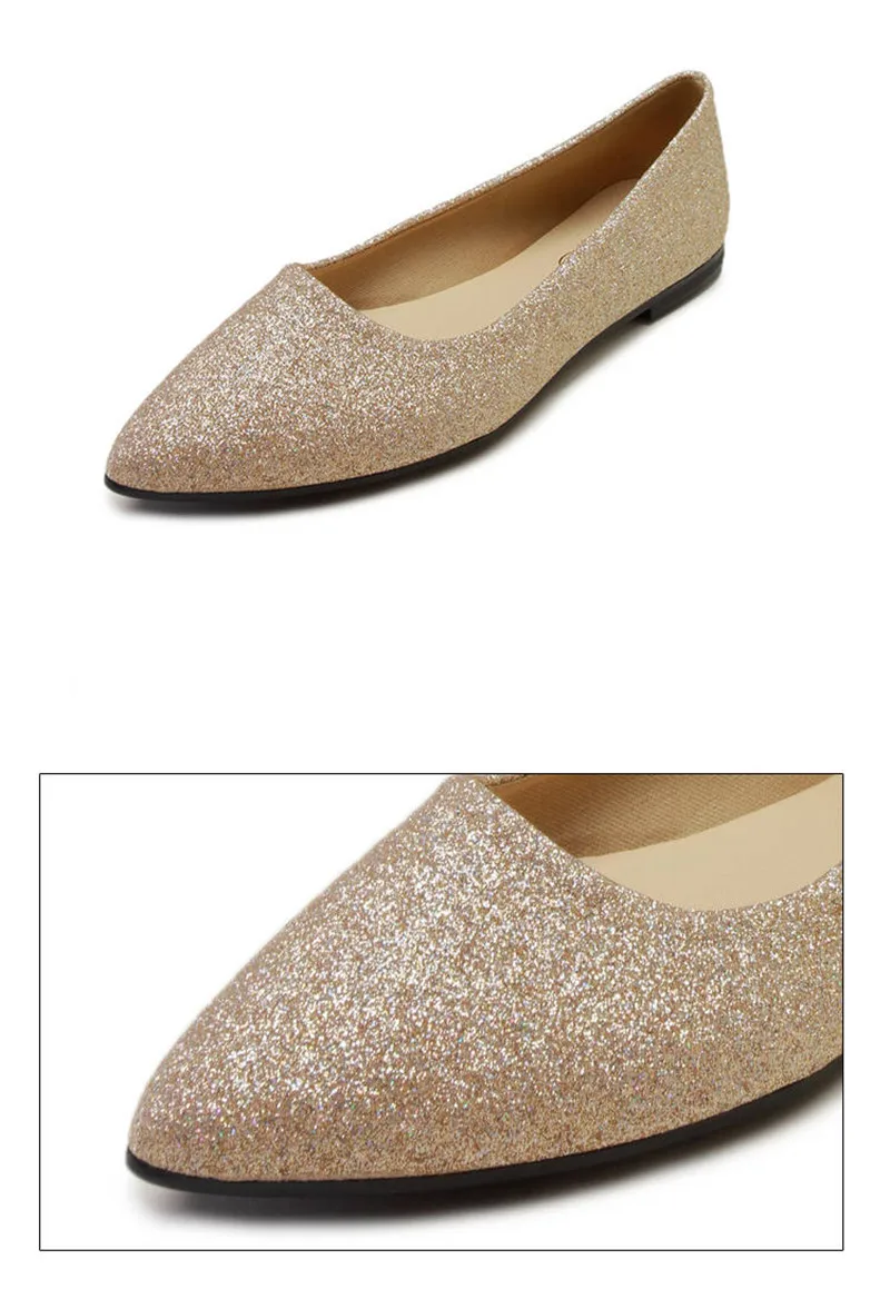 gold flat dress shoes