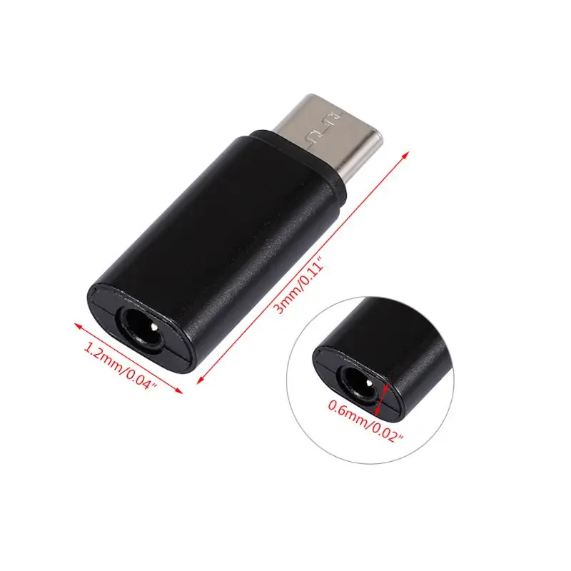 Мини Портативный алюминиевый сплав USB C type C до 3,5 мм AUX адаптер с аудиоразъемом стереогарнитура конвертер для смартфонов