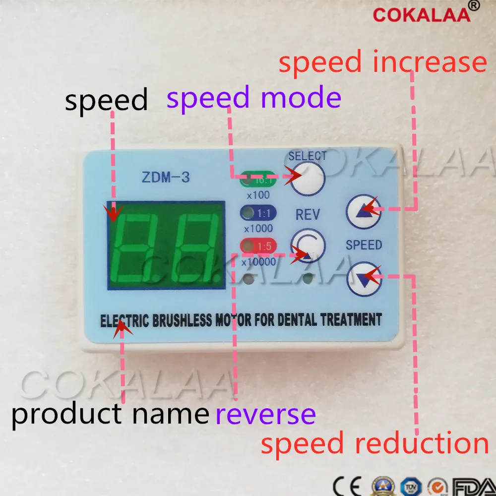 Dental unit built-in Brushless Electric Micro motor Cord FIT NSK NLX NANO inner water spray with fiber optic type