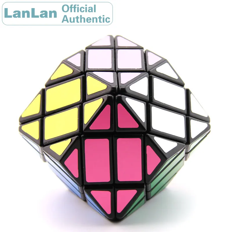 

LanLan 4x4 Rhombohedral Dodecahedron Diamond Magic Cube Megaminxeds Speed Puzzle Antistress Fidget Brain Teasers Educational Toy