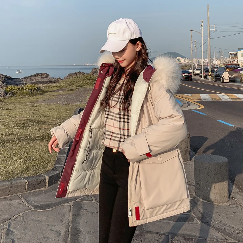 Korean Style 2019 Winter Jacket Women Warm Thicken Loose Female Coat W_A8_9