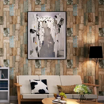 

10m waterproof retro style wood PVC wallpaper for bedroom living room office kitchen wall papers home decor bedroom decor wall