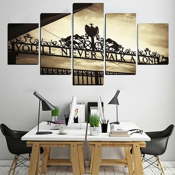 

5 Canvas Pictures Panel Posters Frameless Canvas Pictures Set Split Wall Art Decorations Not Easily Soiled Durable