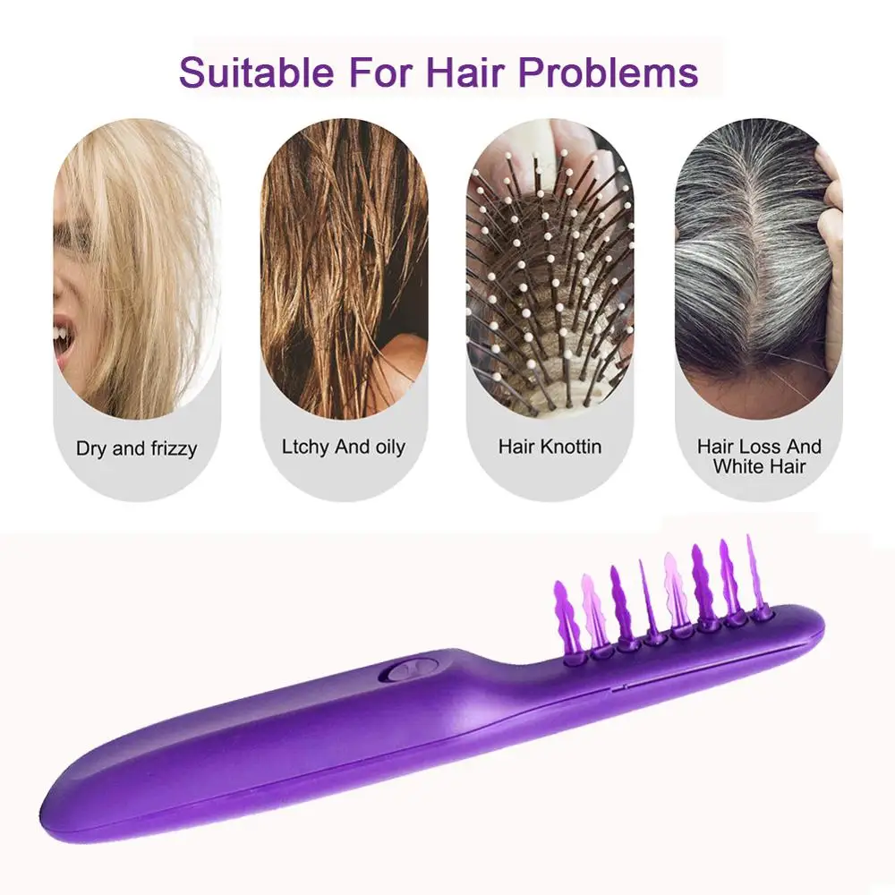 capelli rossi donna Spazzola elettrica districante per capelli Pettine per capelli bagnati e asciutti Spazzola districante per capelli 2a a 4c Kinky Wavy Auto scioglie i nodi_voghion.com