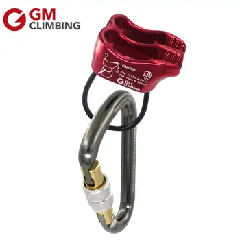 

GM CLIMBING Belay Device 25kN HMS Screw Locking Rock Climbing Carabiner Rappelling Descender Equipment