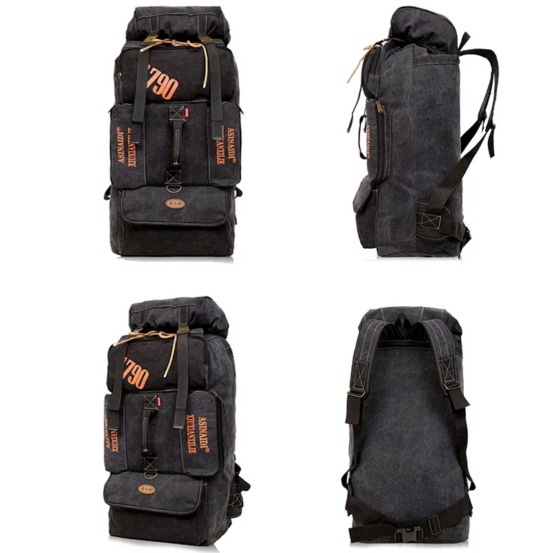 Супер-большое 90Л вместительное крепкое полотно дорожные рюкзаки рюкзак простота багажная сумка через плечо Сумочка, 3 цвета