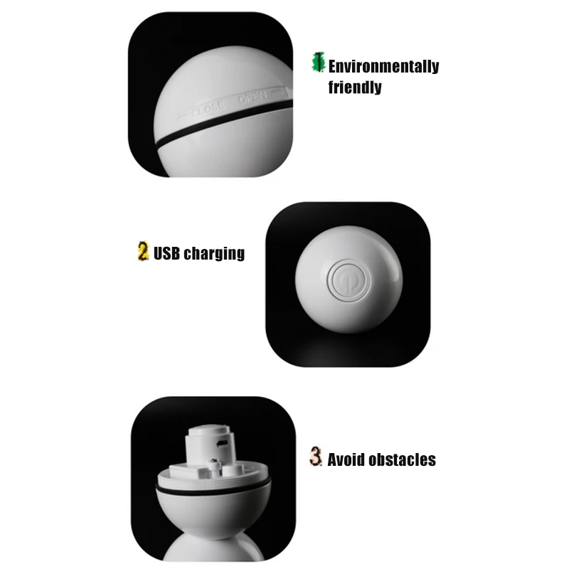 Новинка, игрушки для кошек, шар, USB, перезаряжаемый светодиодный, светящийся, игрушки для домашних собак, Вращающиеся Шары, MK