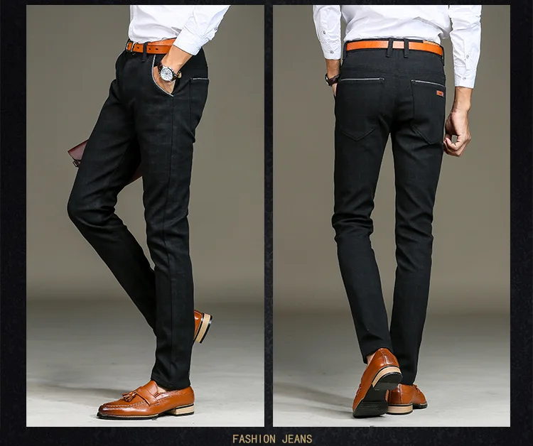 Бизнес Pantalon Homme Pop Tide полная длина мужские брюки зимние толстые мужские брюки плюс бархат Азиатский размер 51