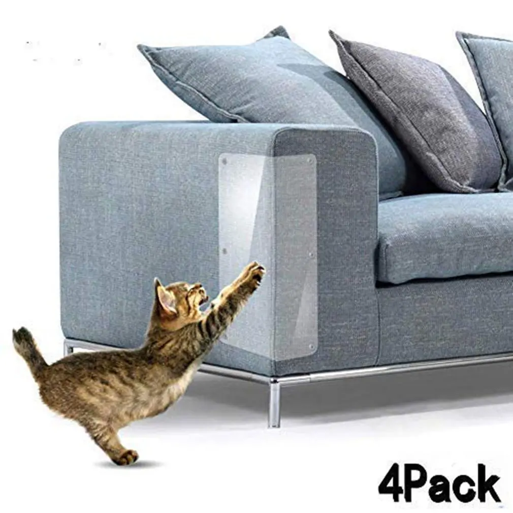 4 шт., бытовые многофункциональные наклейки для защиты мебели, наклейки для кошек, диванов, антизахватные наклейки, наклейки для защиты мебели