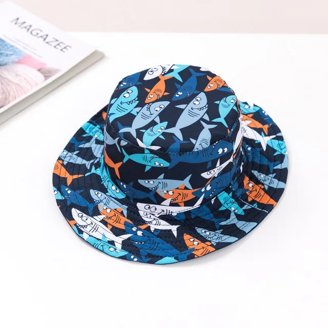 Summer Children Cotton Cartoon Bucket Cap For Boys Printing Floral Baby Girls Sun Hat Flower Kids Bonnet sharp