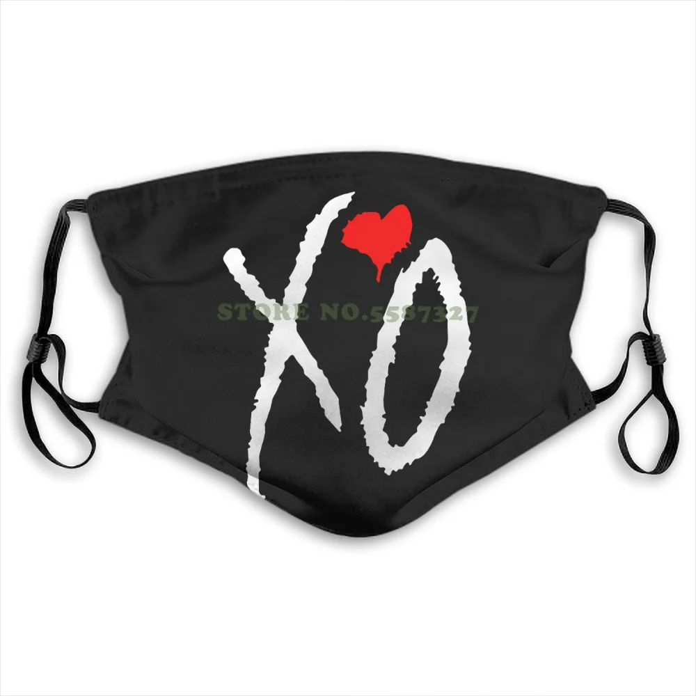 

Xo Heart Drake Weekend Ovoxo Hip Hop Red Heart Fashion Funny Reusable Masks