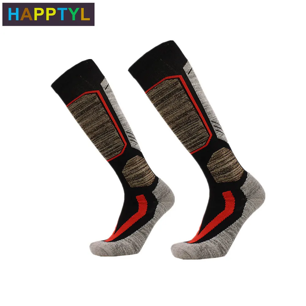 1 пара лыжных носков HAPPTYL для катания на лыжах сноуборде холодной погоды зимних