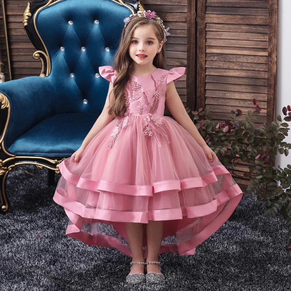 Permeabilidad aislamiento Pico Vestido de princesa con tutú bordado para niña, elegante, disfraz para niña,  bola para fiesta de cumpleaños, 3, 8, 12 años, invierno, 2019|Vestidos| -  AliExpress