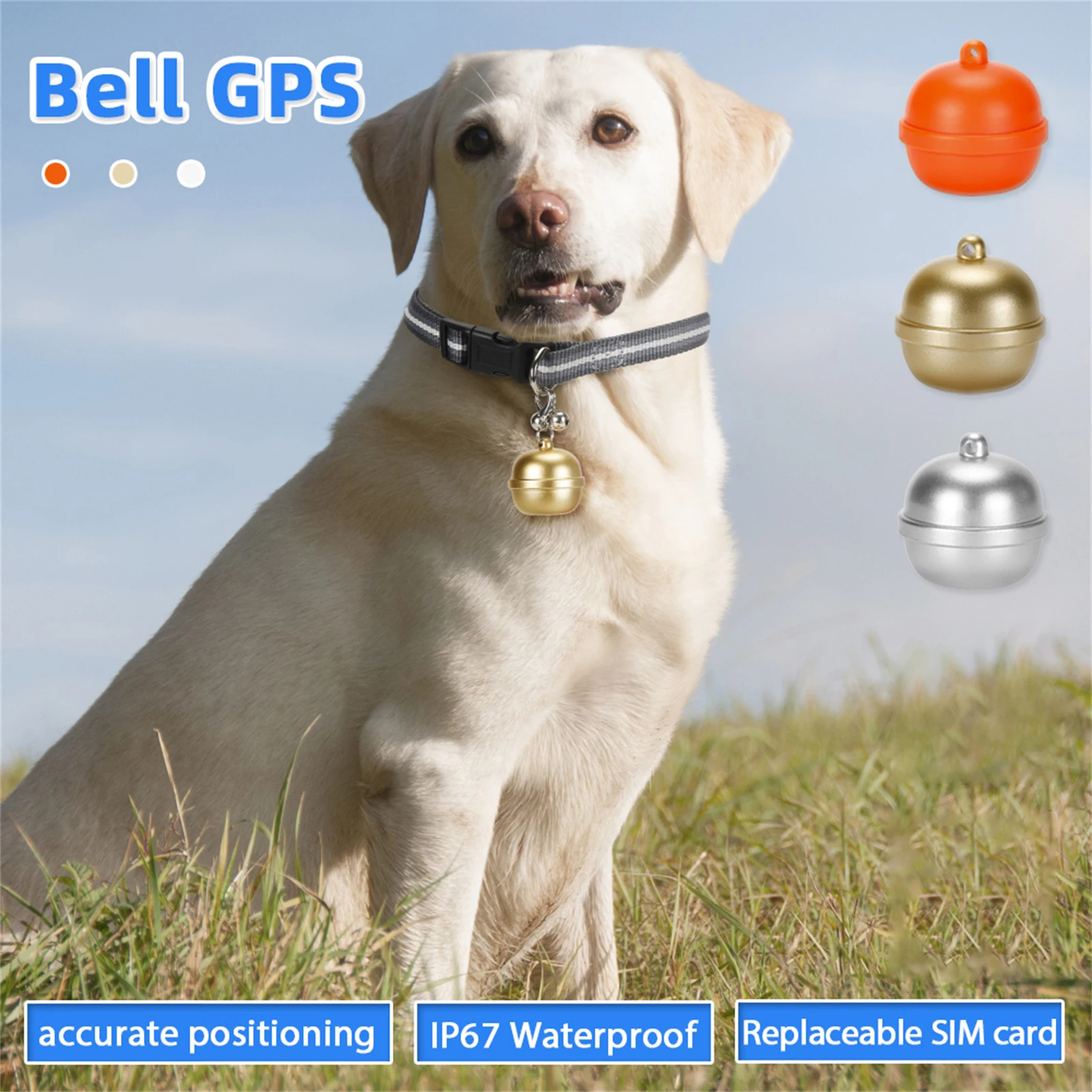 Pet GPS Tracker IP67 Waterproof Electronic Anti-lost Device Pet Collar For Cats Dogs