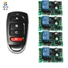 433MHz Universal Wireless Remote Control Switch AC 85V-250V 4 CH Relay Receiver Module 4 Button Remote Control for Garage Switch ► Photo 1/6