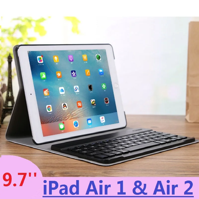 Polegada Coque Magnético para Ipad ar Case com Teclado A1474 A1566 Removível para Ipad ar Russo Case de Teclado Espanhol 9.7