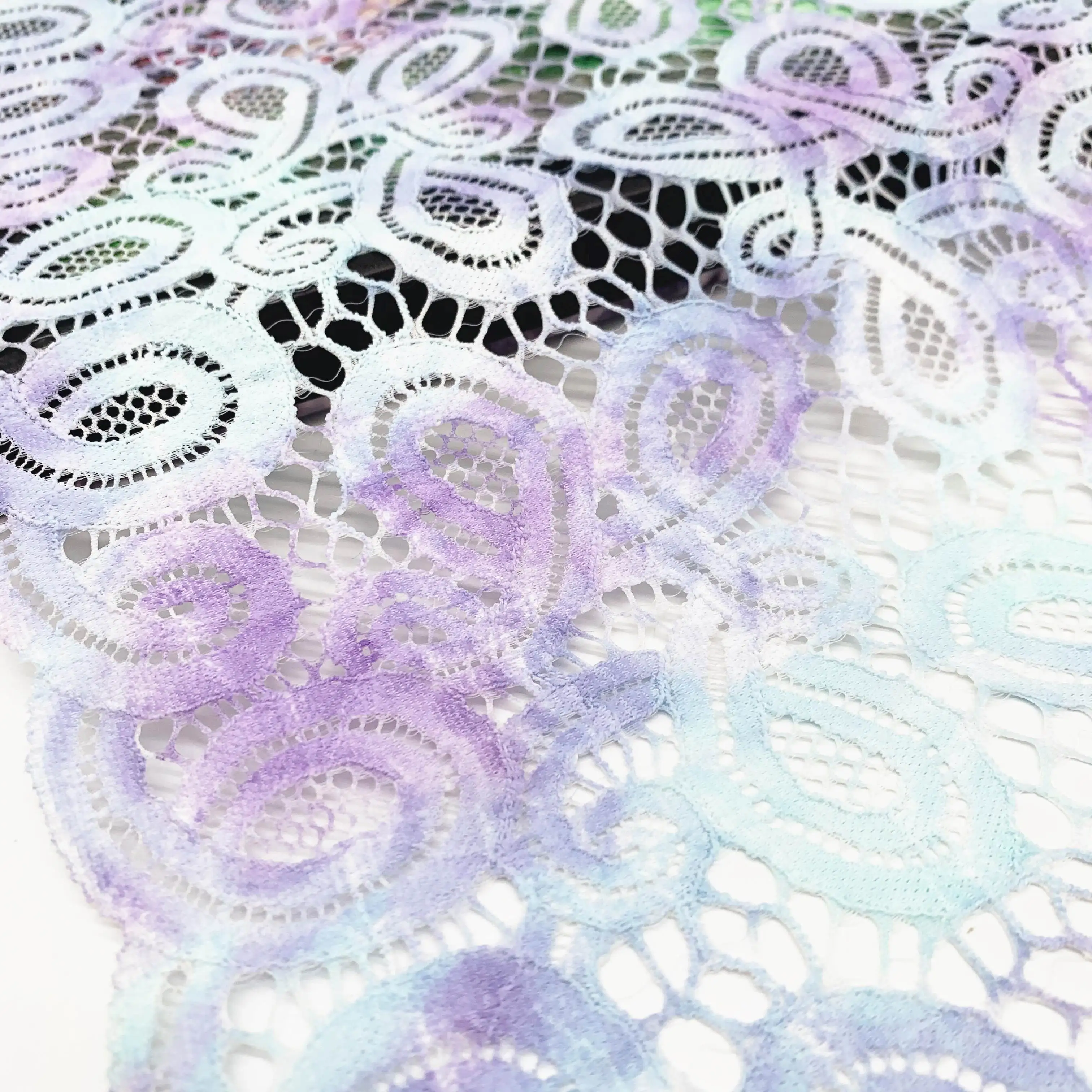 3y/lot Width 9 inch (23cm) Thick Elastic Stretch Lace Trim 2