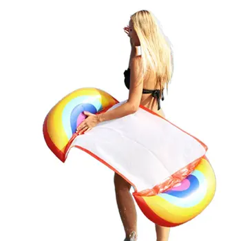 

Inflatable Floating Fruit Type Floating Bed Recliner With Backrest Floating Row Hammock Kids Adult Floating Row