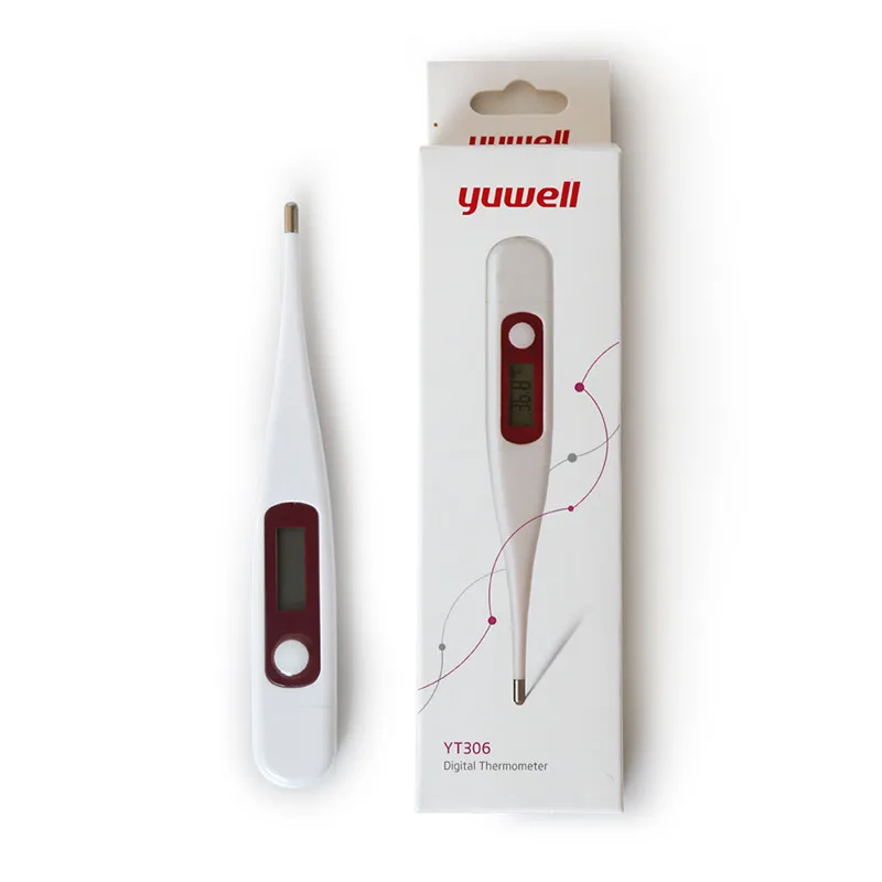 Yuwell YT308/306 Медицинский Электрический термометр Детский Электронный цифровой термометр для измерения температуры lcd Термометры с дисплеем