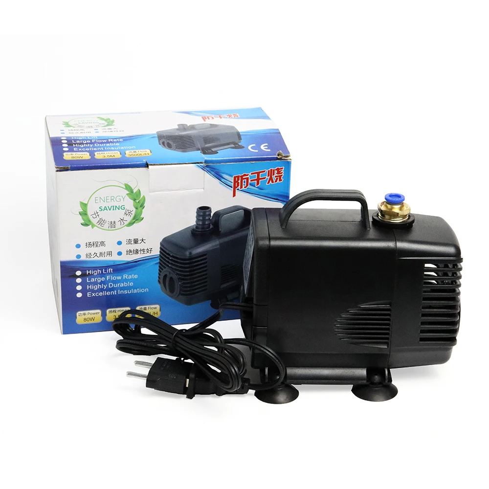80W 3.5M Water Pump Engraving Machine Tool Cooling for CNC Router 1.5KW/2.2KW Spindle Motor | Обустройство дома