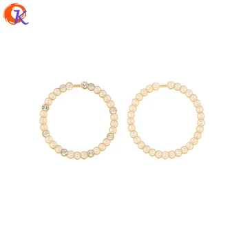 

Cordial Design 50Pcs 21*21MM Jewelry Accessories/Hand Made/Imitation Pearl/Loop Shape/DIY Rhinestone Charms/Earring Findings
