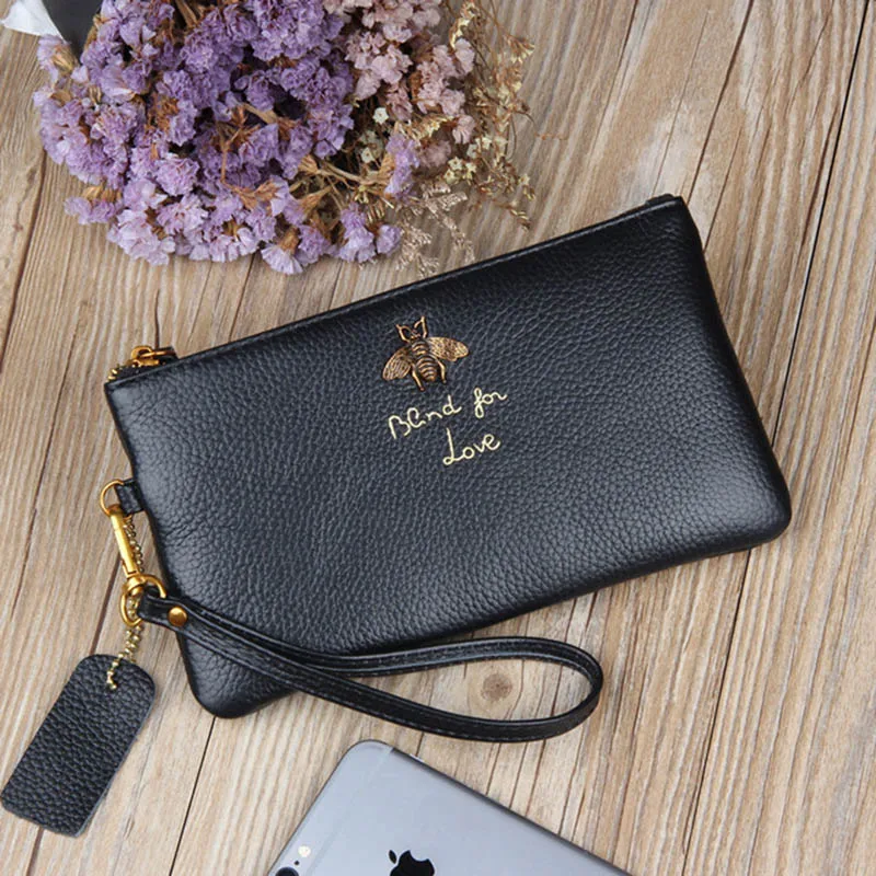 Honey Bee Pollinate Yellow Flower Blocking Print Passport Holder Cover Case Travel Luggage Passport Wallet Card Holder Made With Leather For Men Women Kids Family
