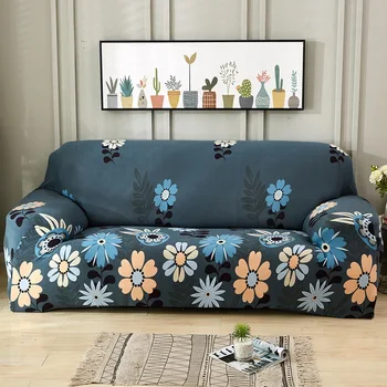 

New European-style plant and flower series double 145 * 185cm high elastic general sofa cover sofa cover all-inclusive non-slip