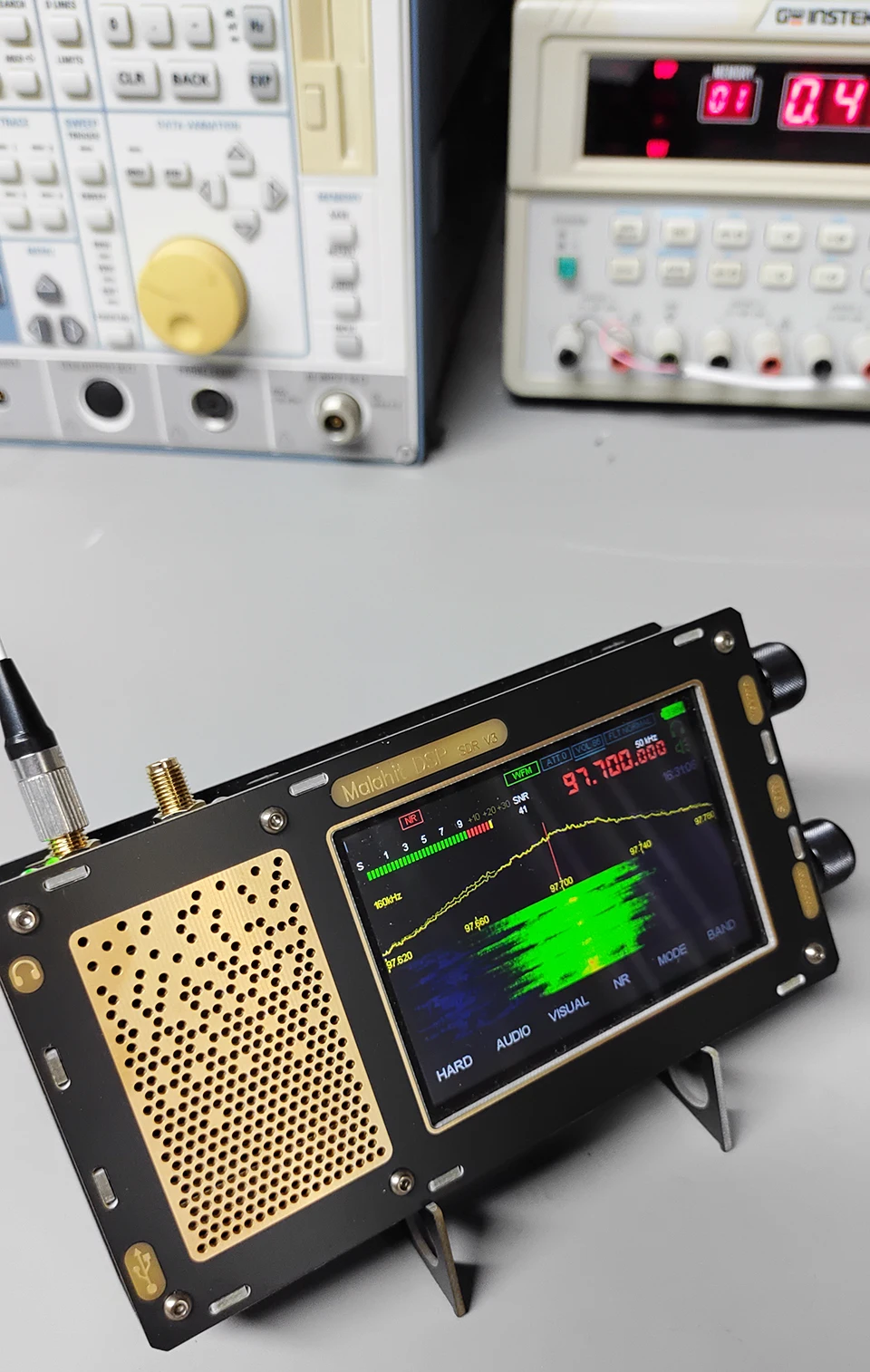 1.10D прошивка улучшенная версия 50 кгц-2 ГГц V1.10D приемник малолита SDR радио DSP с кодом