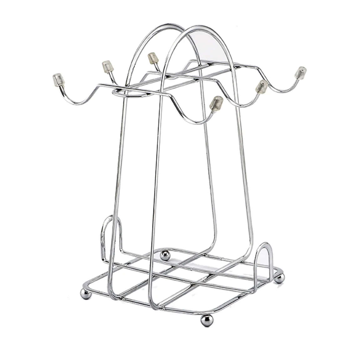 

Iron Mug Tree Holder Orgnizer Drying Water Cup Glass Bottle Stand Cup Holder Hanging Cup - Chrome/Bronze/Rose Gold