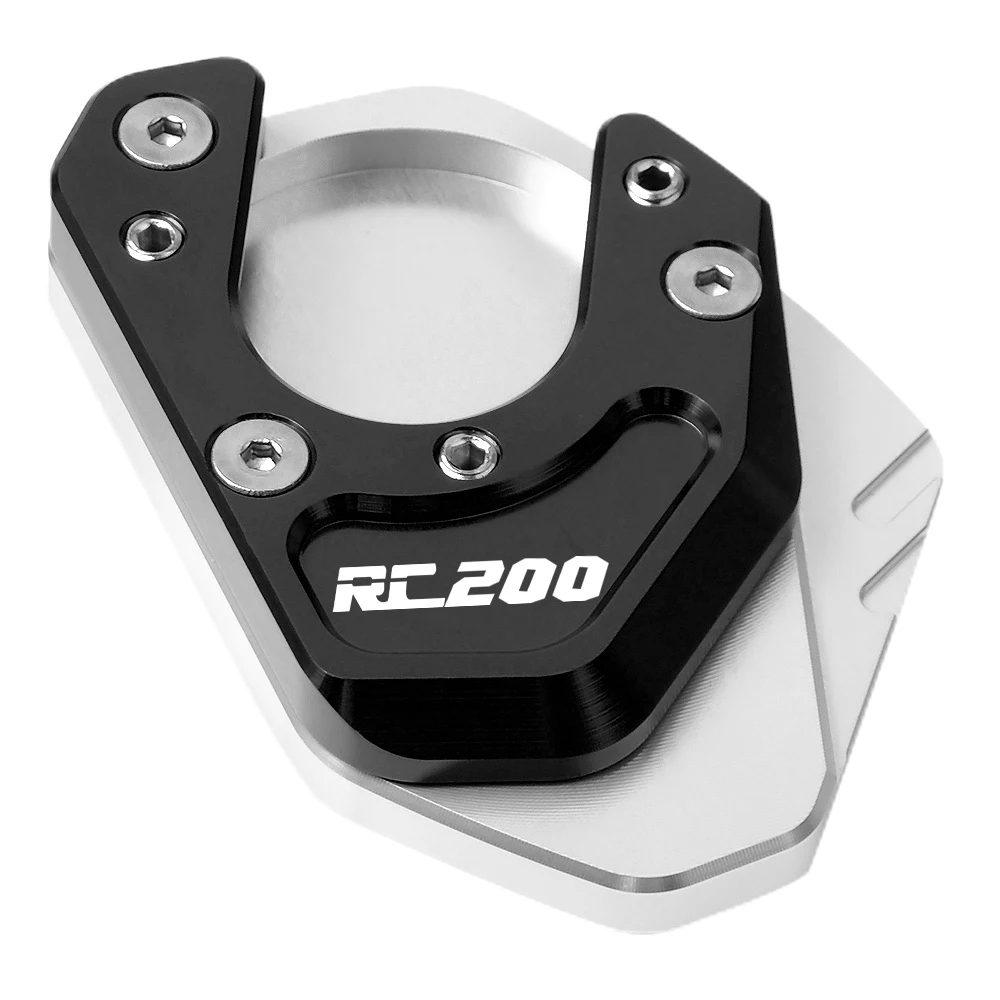 SL-BK-RC200 Для KTM RC200 RC 200 Аксессуары для мотоциклов с ЧПУ Алюминий мотоцикл стопы боковая стойка увеличитель - Цвет: SL-BK-RC200