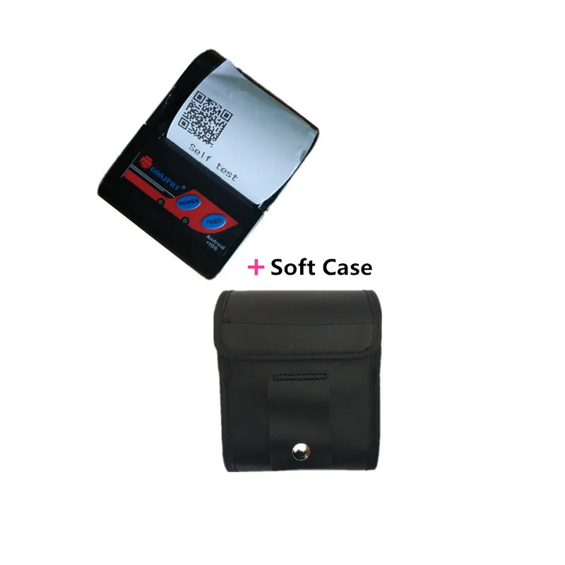 portable pii bluetooth thermal printer wireless inkless printer soft cas