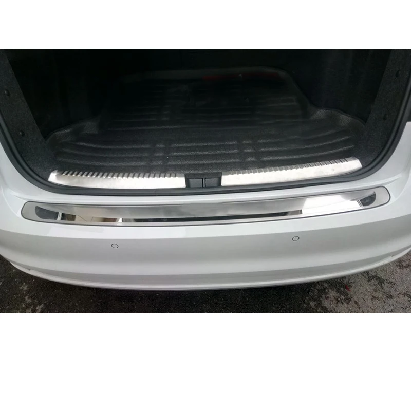 

Lsrtw2017 for Sagitar Jetta Mk6 Car Trunk Sill Threshold Guarg Board Protector Trims Interior Accesosries 2012 2013 2014 2015