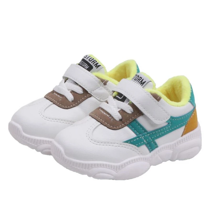 Kids Boots Breathe Boys Sport Trainers Shoes Casual Baby School Flat Leather Sneaker Girls Sneaker Toddler Warm Shoes