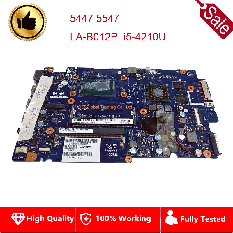 

CN-0CHTC2 0CHTC2 0CHTC2 For Dell Inspiron 5447 5547 Laptop Motherboard ZAVC0 LA-B012P i5-4210U 216-0858020 Mainboard Fully Test