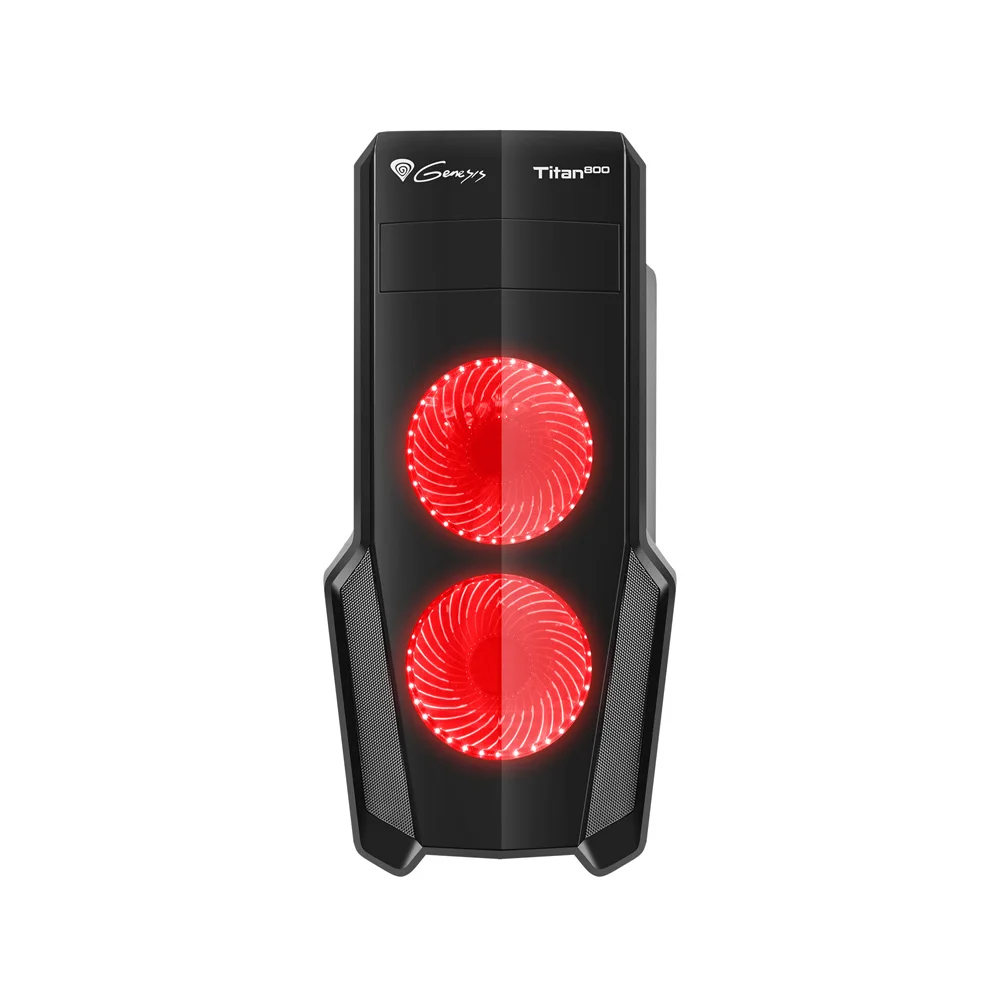 Корпус для ПК CHASSIS GENESIS TITAN 800 RED MIDI TOWER USB 3.0 быстрая, официальная гарантия