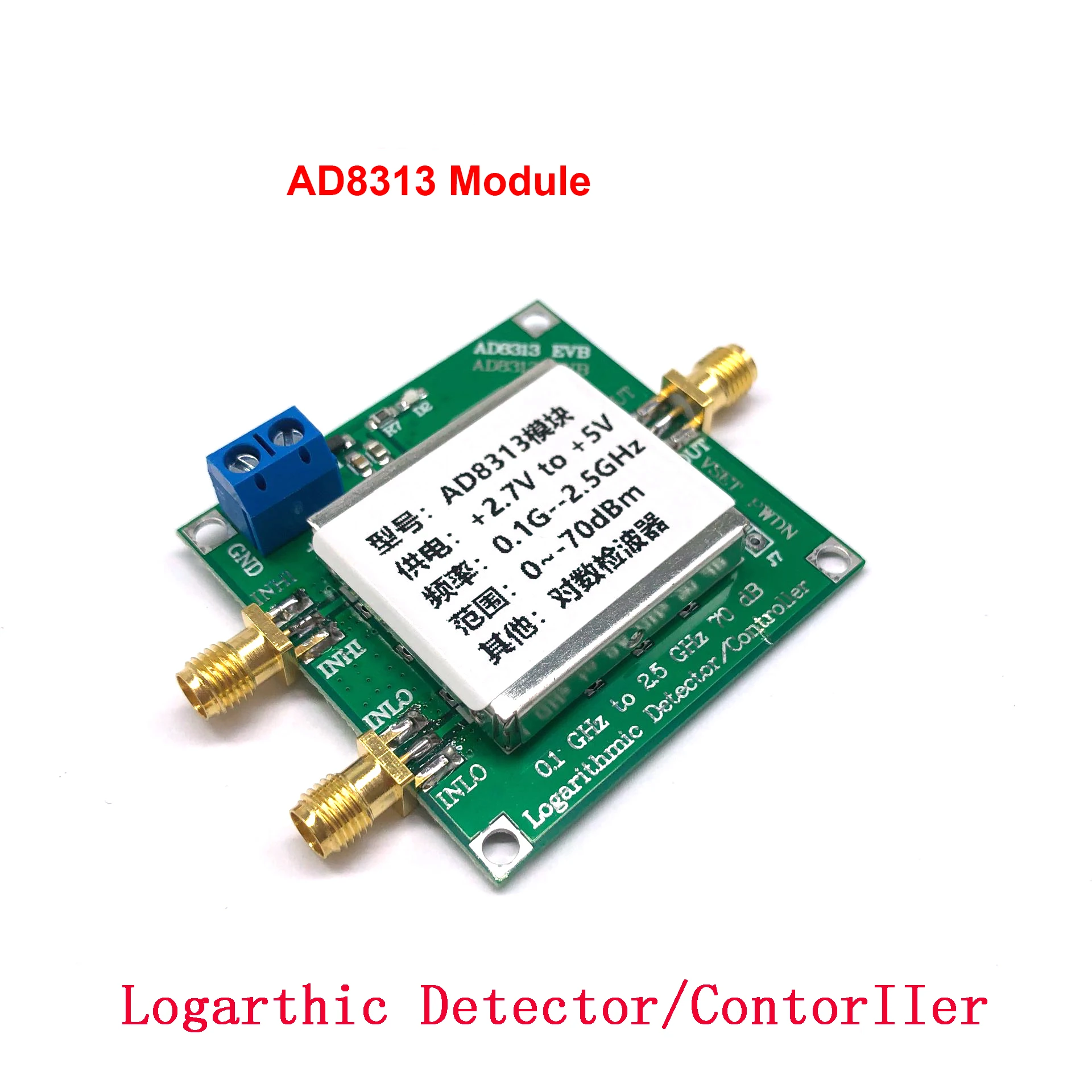 AD8313 0.1 GHz to 2.5 GHz 70dB Logarithmic Detector Controller Module
