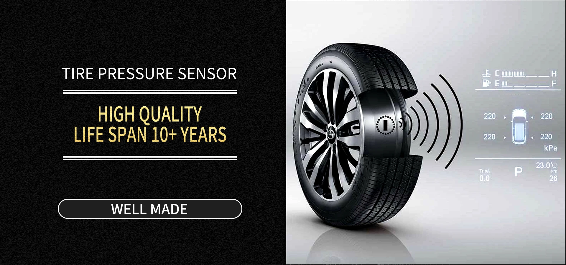 TPMS-T006 タイヤ圧監視システム 液晶モニタータイヤ空気圧監視警報システムTPMS トヨタ