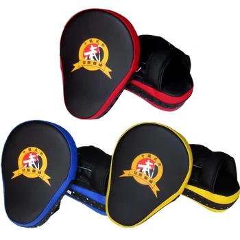 

2pcs Adjustable Leather Boxing Gloves Pad Kick Punch Palm Pads Mitts for Kickboxing Taekwondo Muay Thai Karate Sparring Training