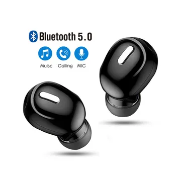

Mini In-Ear 5.0 Bluetooth Earphone HiFi Wireless Headset With Mic Sports Earbuds Handsfree Stereo Sound Earphones for all phones