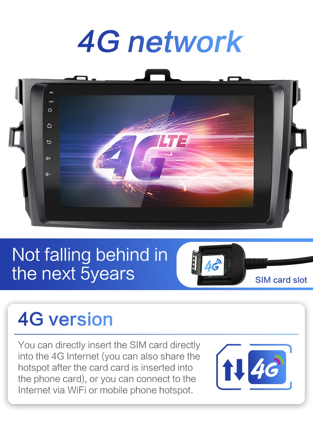 2G+ 32G DSP 2 din Android 8,1 4G сеть для автомобиля Радио Мультимедийный видеоплеер для Защитные чехлы для сидений, сшитые специально для Toyota Corolla E140/150 2006 2007-2011, Wi-Fi, BT
