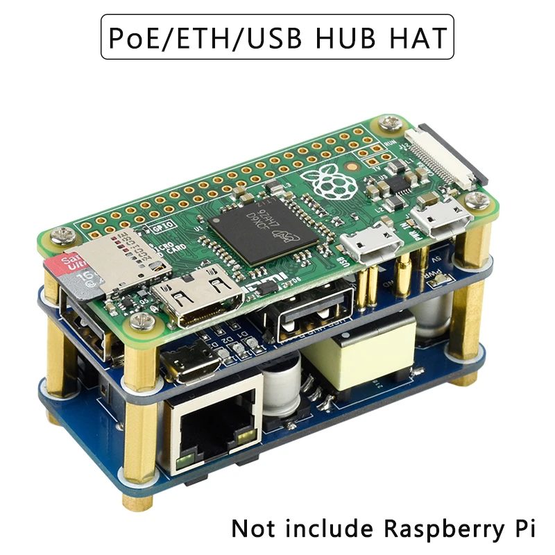 Sunburn ask Arthur Raspberry Pi Zero Poe Ethernet Usb Hub Hat 1 X Rj45 3 X Usb Ports  802.3af-compliant For Raspberry Pi Zero/w/wh - Demo Board Accessories -  AliExpress