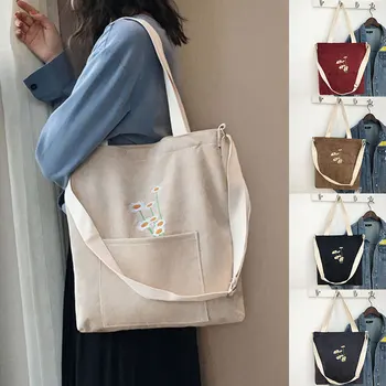 

INS Flower Embroidery Shoulder Bag Handbag Solid Color Tote Bag Crossbody Bag Sling Bag Shopping Bag Message Bag Women Bags